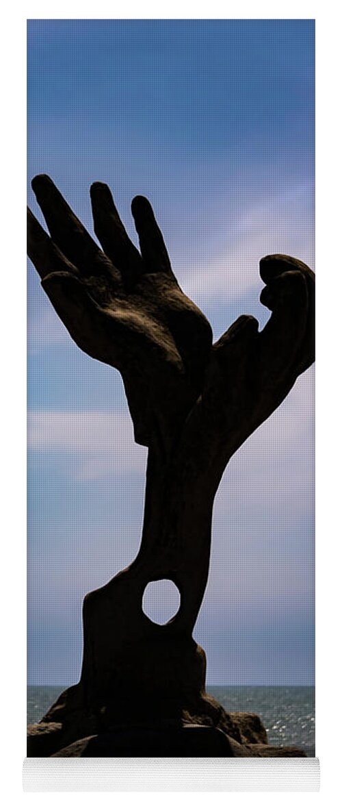 Hands Yoga Mat featuring the photograph Prayer by Silvia Marcoschamer