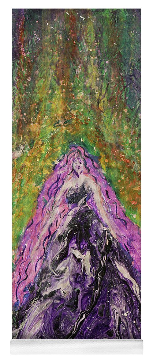 Princess In The Forest Yoga Mat featuring the painting Princess in the Forest by Tessa Evette