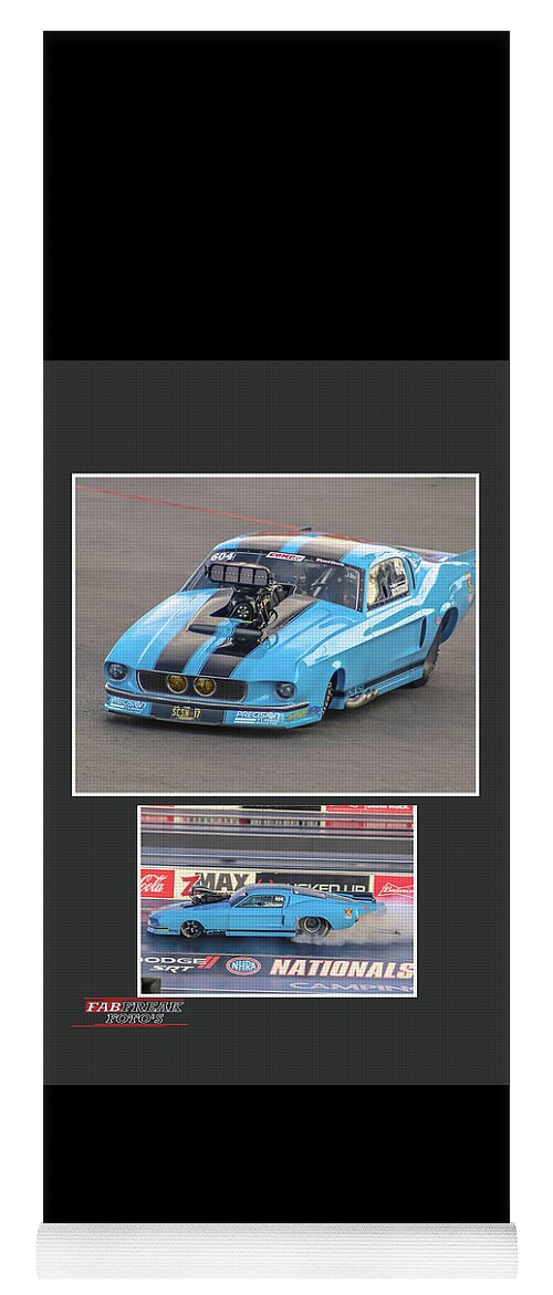 Pro Yoga Mat featuring the photograph Pro Mod Mustang by Darrell Foster