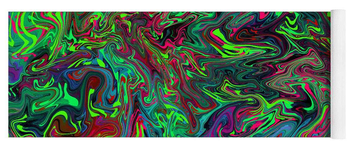 Swirl Yoga Mat featuring the digital art Psychedelic Consciousness by Susan Fielder