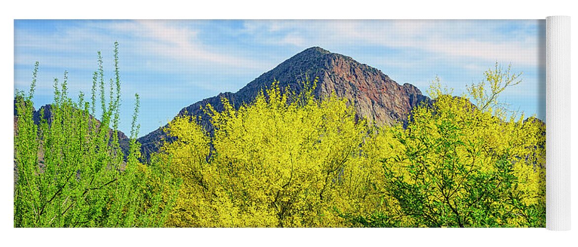 Arizona Yoga Mat featuring the photograph Pusch Peak Spring 25093 by Mark Myhaver