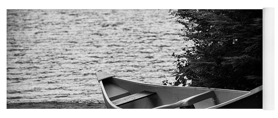 Canoe Yoga Mat featuring the photograph Quiet Canoe by Jim Whitley