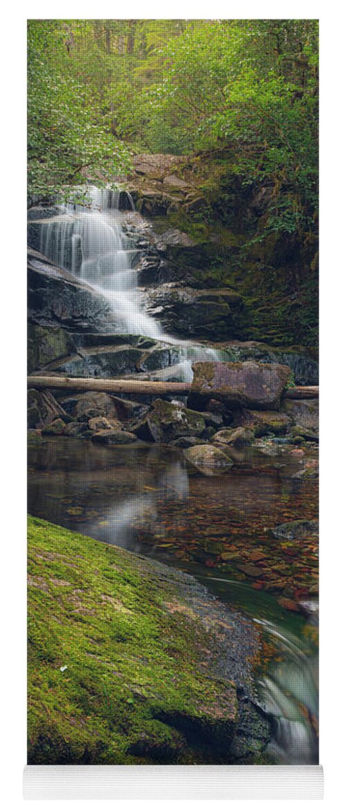 Waterfall Yoga Mat featuring the photograph Quiet Falls by Michael Rauwolf