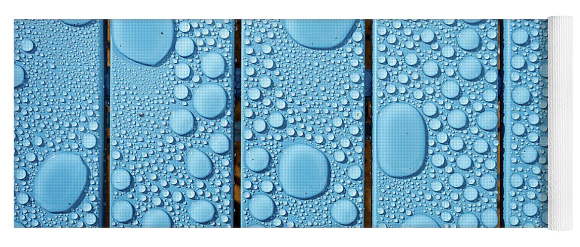 Rain Yoga Mat featuring the photograph Raindrops 1 by Nigel R Bell