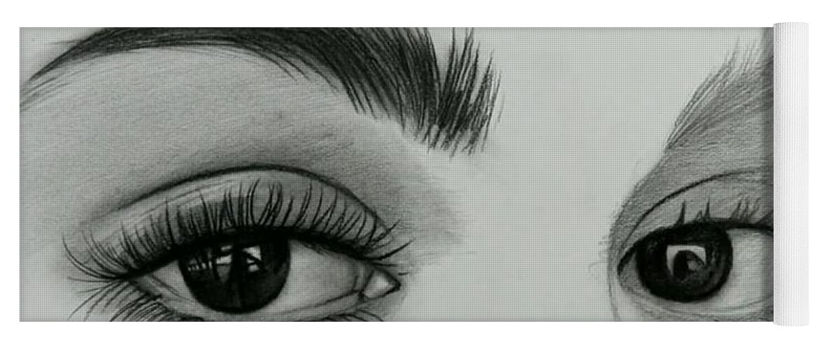 Pencil drawing portrait. Beautiful eyes - Smail Jr