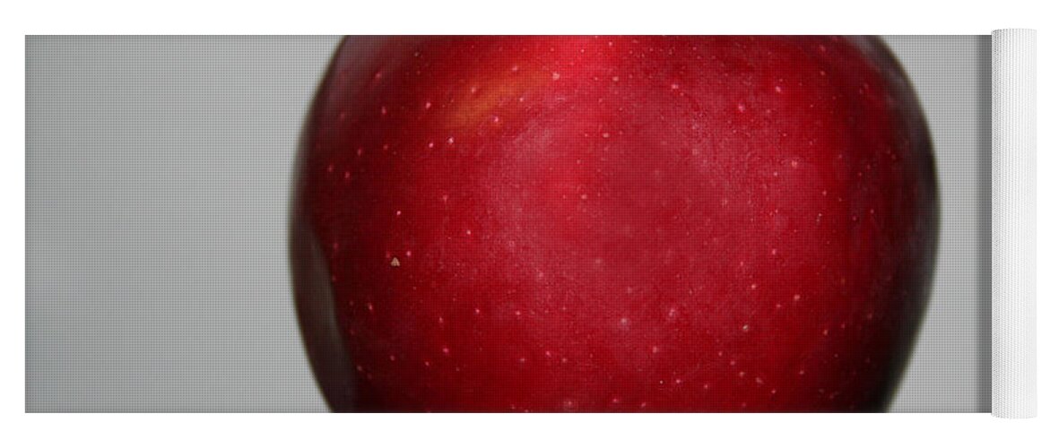 Red Apple Yoga Mat featuring the photograph Red Apple by Linda Sannuti