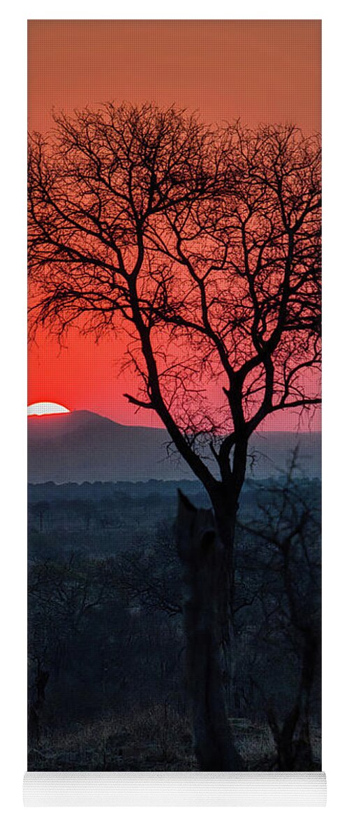 Sunset Yoga Mat featuring the photograph Red At Night by Tom Watkins PVminer pixs
