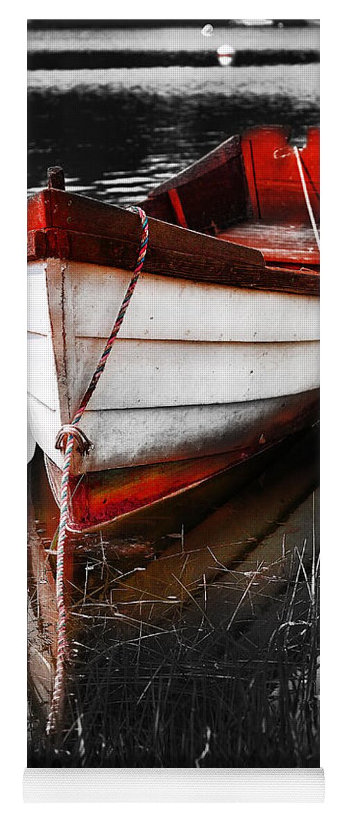 Red Boat Yoga Mat featuring the photograph Red Boat by Darius Aniunas