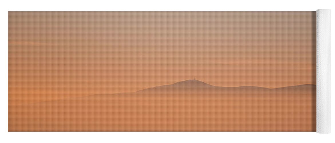 Lysa Hora Yoga Mat featuring the photograph Red-orange glow by Vaclav Sonnek