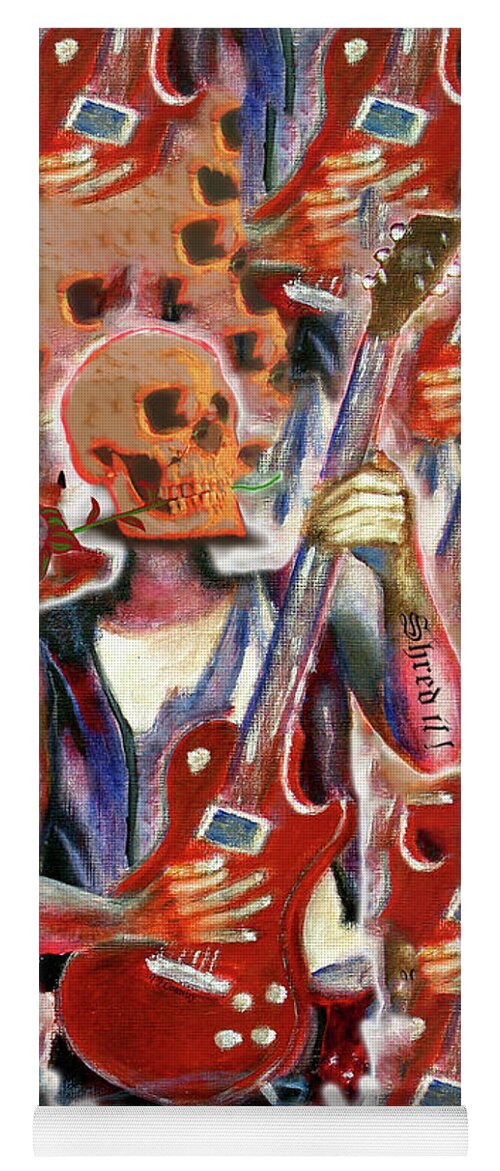 Emotion Yoga Mat featuring the painting The Emotion of Rock Music by Tom Conway
