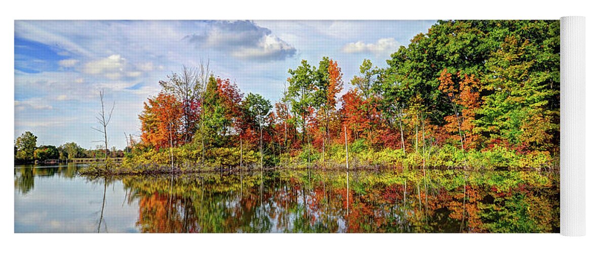 Fall Yoga Mat featuring the photograph Reflections by Rodney Campbell