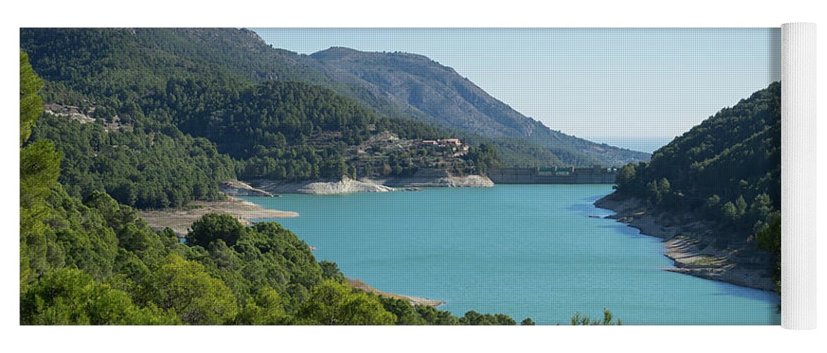 Lake Yoga Mat featuring the photograph Reservoir of Guadalest by Adriana Mueller