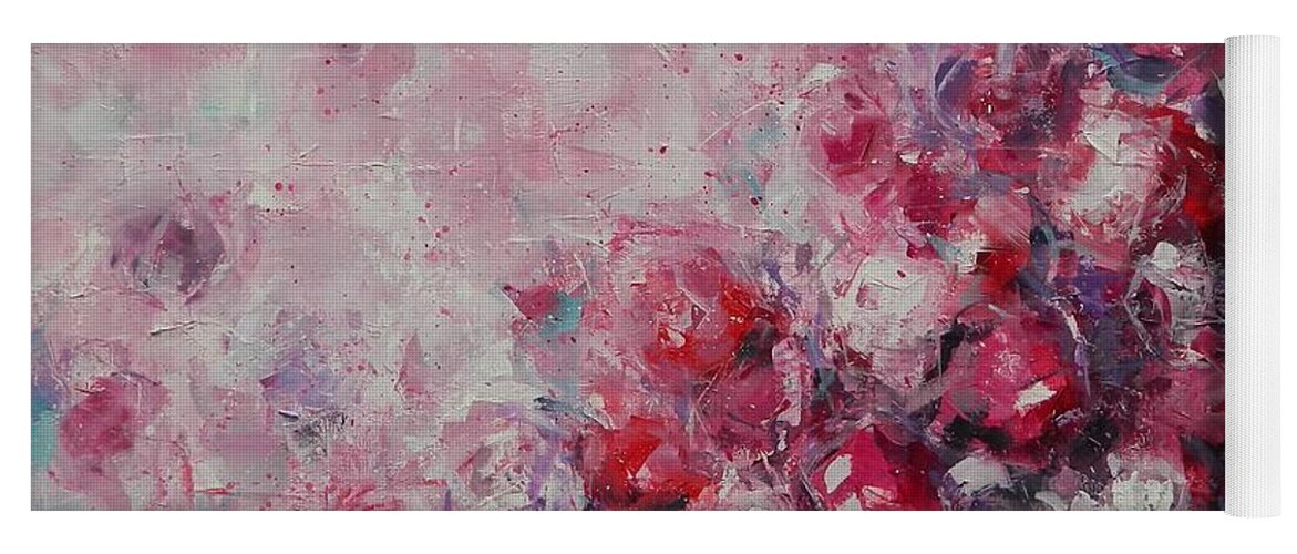 Roses Yoga Mat featuring the painting Reveling in Roses by Dan Campbell