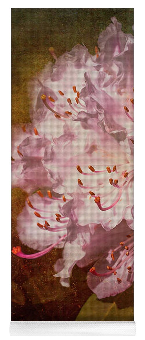 Abstract Yoga Mat featuring the photograph Rhododendron in full bloom by Sue Leonard