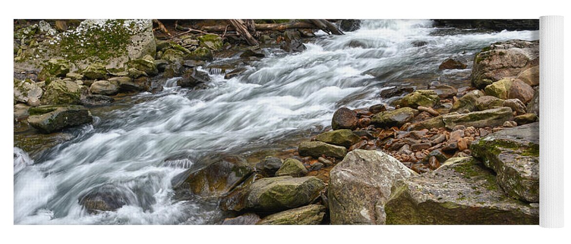 Trail Yoga Mat featuring the photograph Richland Creek 4 by Phil Perkins