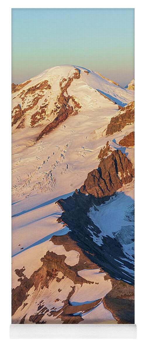 Mount Baker Yoga Mat featuring the photograph Ridge to Summit by Michael Rauwolf