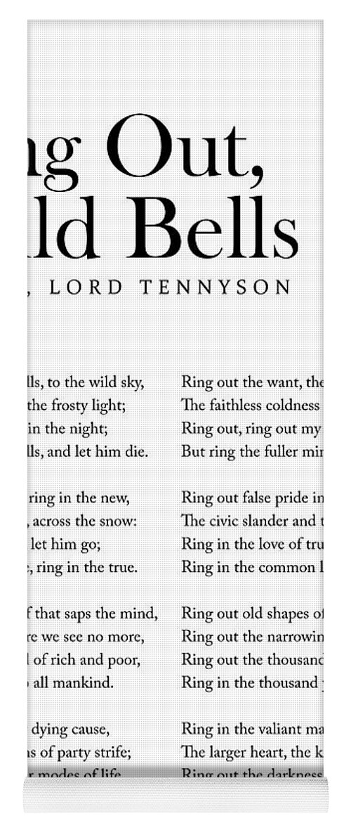 Buy Ring Out, Wild Bells Alfred Lord Tennyson Poem Unframed Print Literary  Poster New Year Motivational Online in India - Etsy
