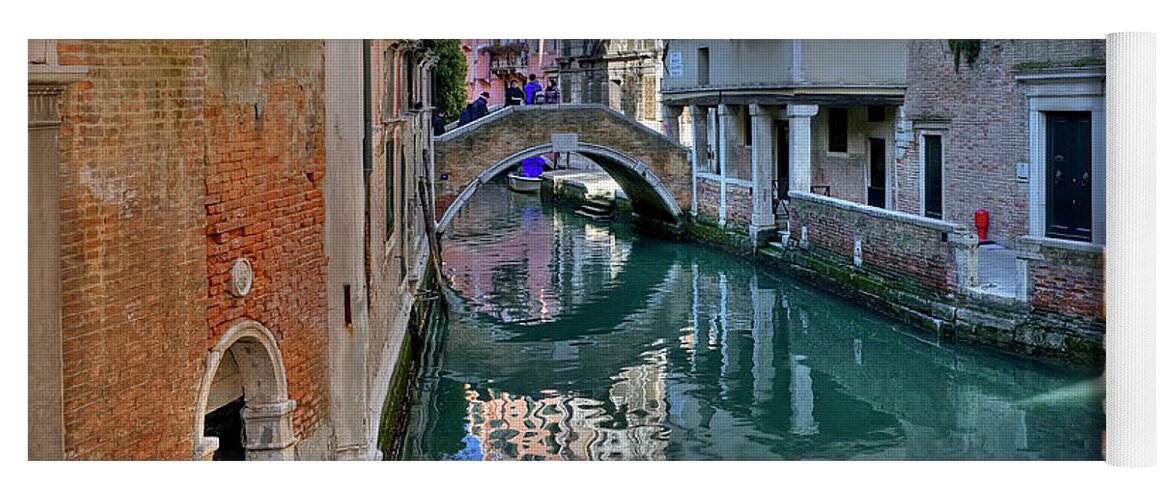Boat Yoga Mat featuring the photograph Rio de Ca Widman - Venice - Italy by Paolo Signorini