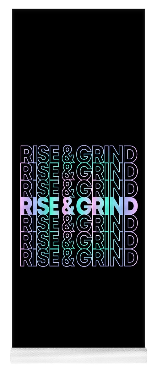 Skateboarding Yoga Mat featuring the digital art Rise and Grind by Flippin Sweet Gear