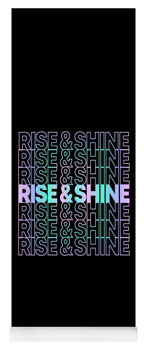 Cool Yoga Mat featuring the digital art Rise and Shine Retro by Flippin Sweet Gear