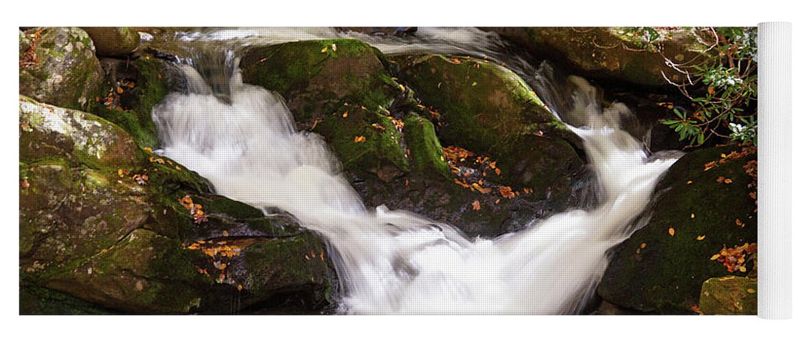 Stream Yoga Mat featuring the photograph Roadside Beauty by Gina Fitzhugh