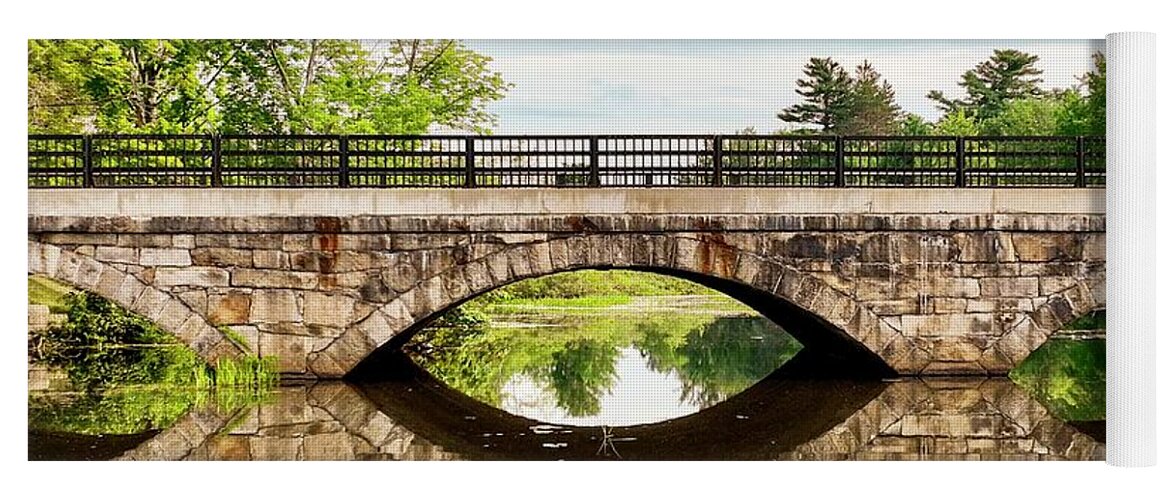  Yoga Mat featuring the photograph Rochester Stone Bridge by John Gisis