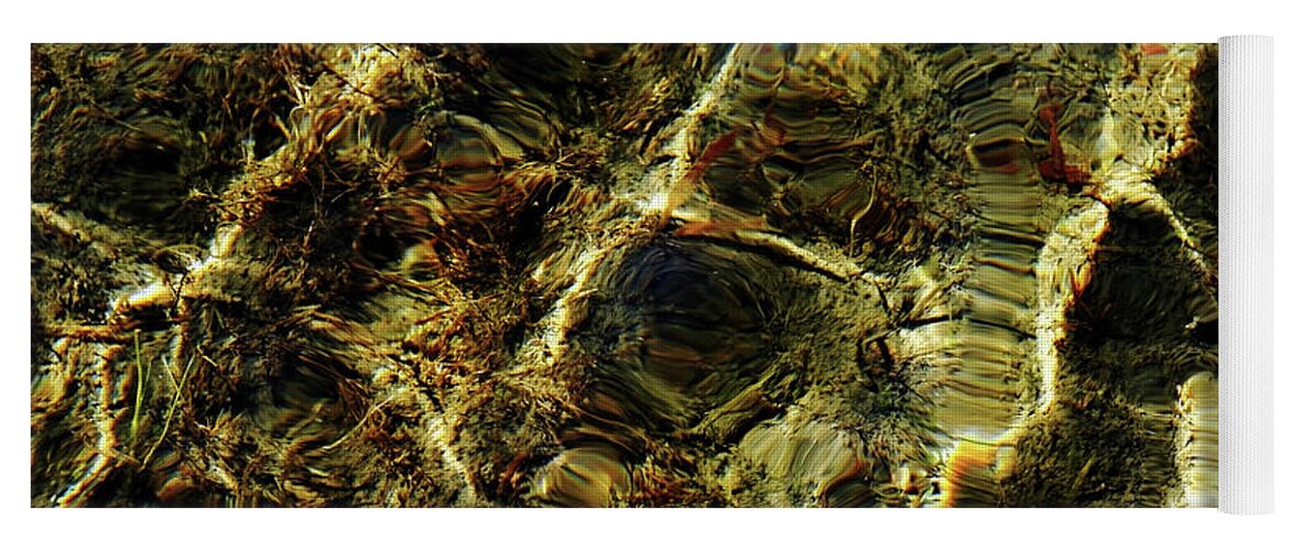 Abstract Yoga Mat featuring the photograph Rock Bottom by Debbie Oppermann
