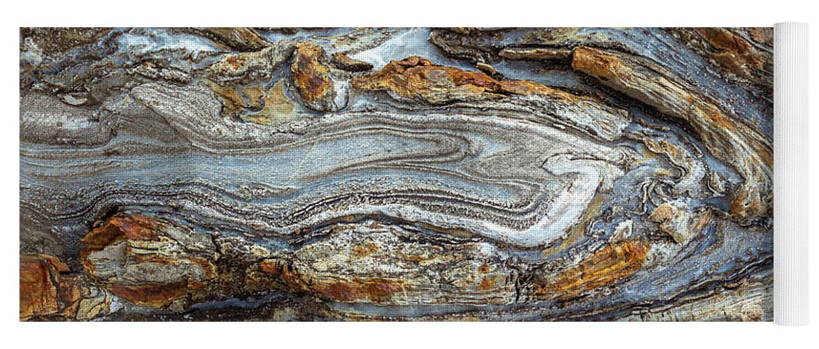 Nature Yoga Mat featuring the photograph Rock Texture by Gary Geddes
