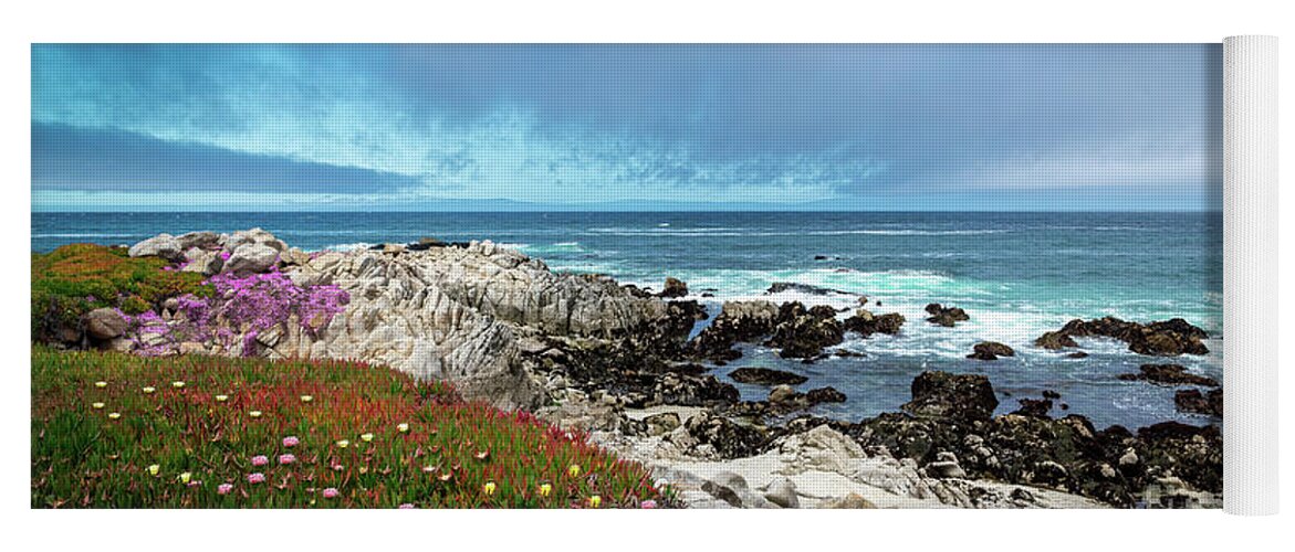Beach Yoga Mat featuring the photograph Rocky Promontory by David Levin