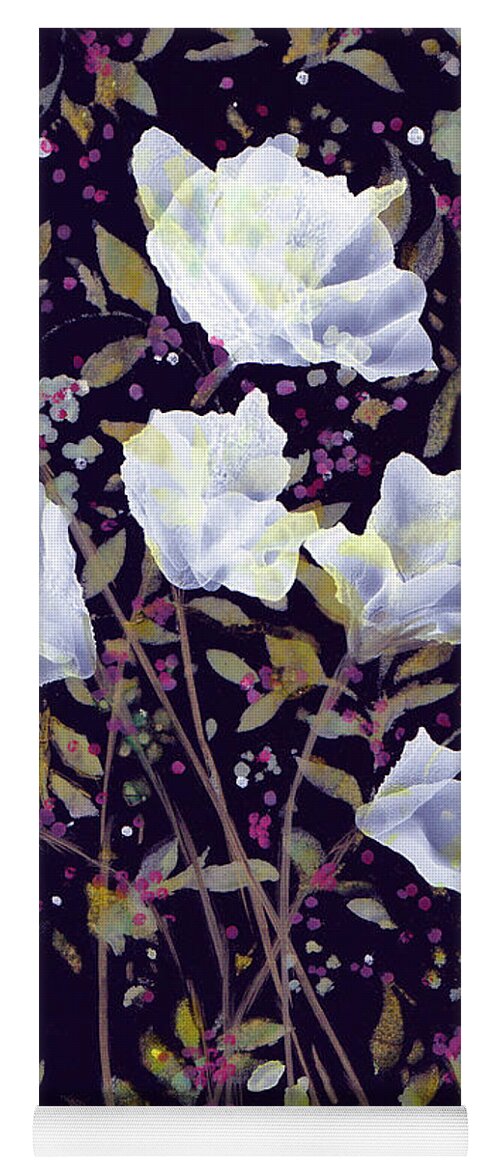Floral Yoga Mat featuring the painting Romance #2 by Kimberly Deene Langlois