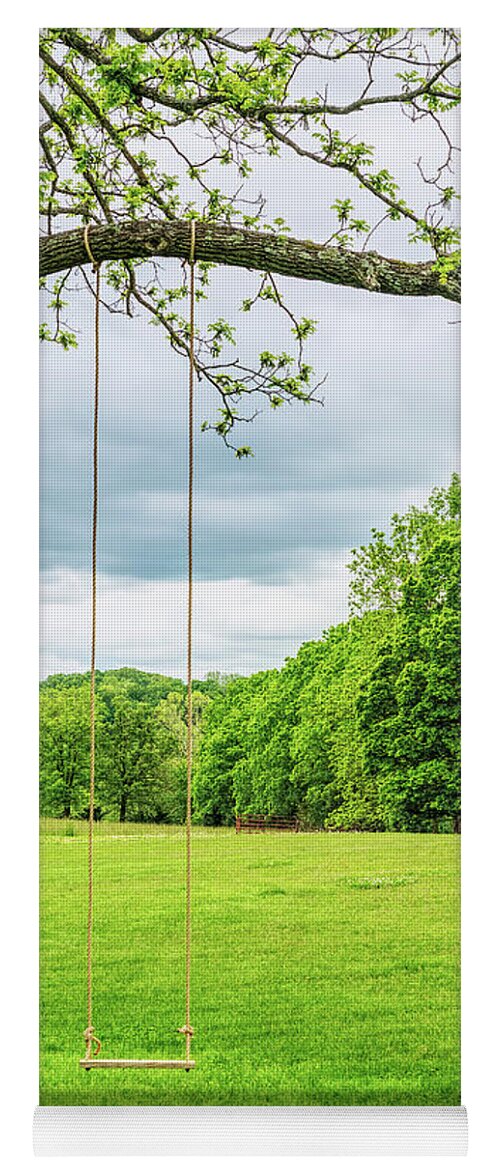 Swing Yoga Mat featuring the photograph Rope Swing by Jennifer White