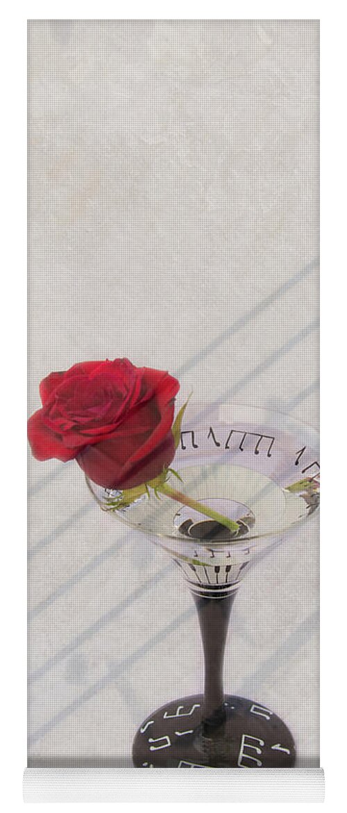 Martini Glass With Ross Yoga Mat featuring the photograph Rose Martini by Pamela Williams