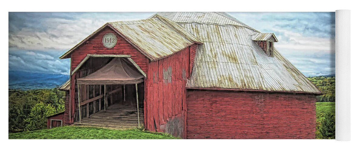 Barn Yoga Mat featuring the photograph Round barn - Mansonville, Quebec by Tatiana Travelways