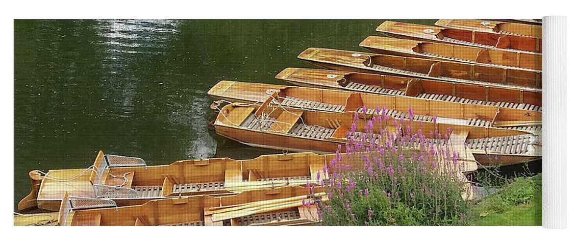 Boats Yoga Mat featuring the photograph Row Boats in Bath by Roxy Rich