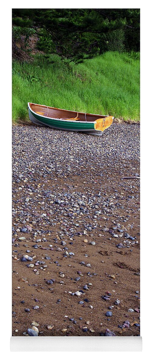 Rowboat Yoga Mat featuring the photograph Rowboat at Rest - Bay of Islands, New Zealand by Kenneth Lane Smith