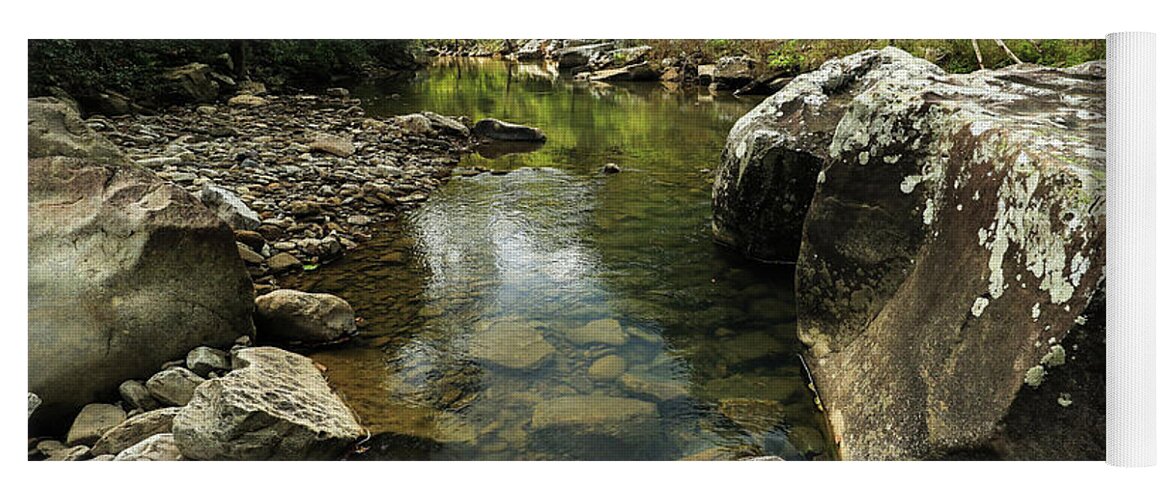 Richland Creek Yoga Mat featuring the photograph Ruchland Creek by Garry McMichael