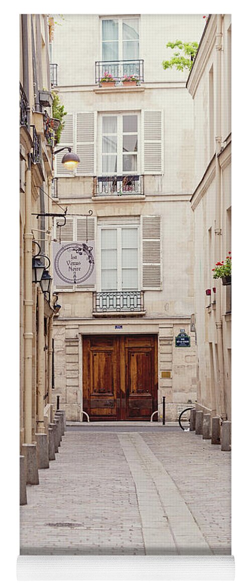 Rue Git-le-coeur Yoga Mat featuring the photograph Rue Git-le-Coeur - Paris, France by Melanie Alexandra Price