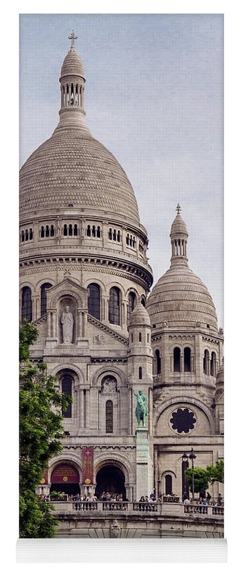 Sacre Coeur Yoga Mat featuring the photograph Sacre Coeur, Paris, France by Elaine Teague