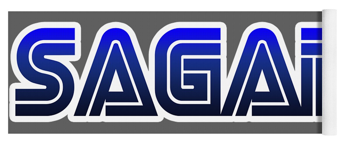 Carl Sagan Yoga Mat featuring the photograph SAGAN - Retro Logo by Christopher Lotito