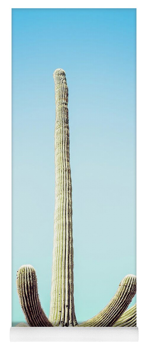 Atmospheric Yoga Mat featuring the photograph Saguaro #2 by Jennifer Wright