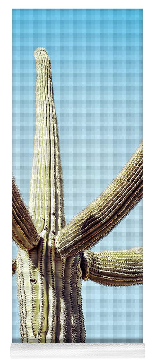 Atmospheric Yoga Mat featuring the photograph Saguaro #3 by Jennifer Wright