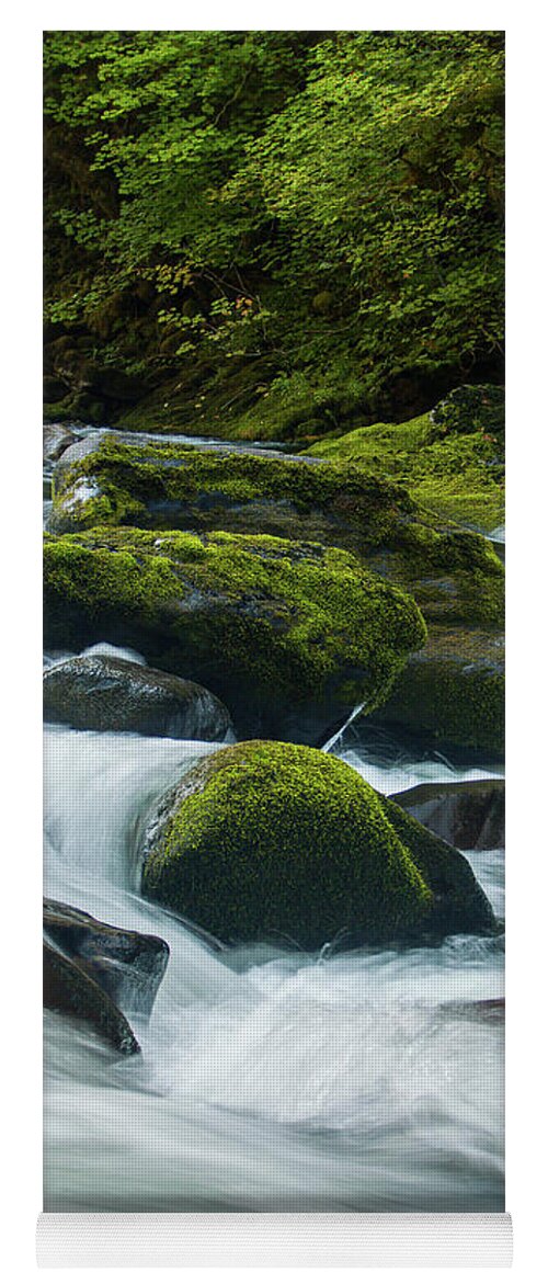 Forests Yoga Mat featuring the photograph Salmon River Rapids by Steven Clark