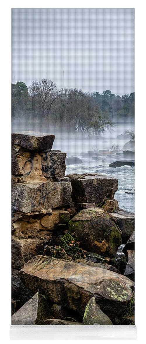 2022 Yoga Mat featuring the photograph Saluda Factory Ruins-1 by Charles Hite
