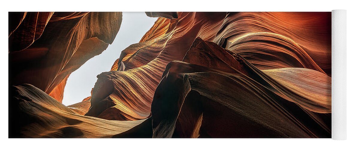 Sandstone Canyons Yoga Mat featuring the photograph Sandstone Canyons by Doug Sturgess