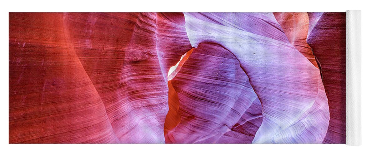 Antelope Canyon Yoga Mat featuring the photograph Sandstone Way by Marla Brown