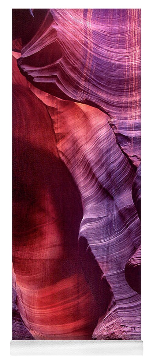 Dave Welling Yoga Mat featuring the photograph Sanstone Formation Corkscrew Or Upper Antelope Slot Canyon by Dave Welling