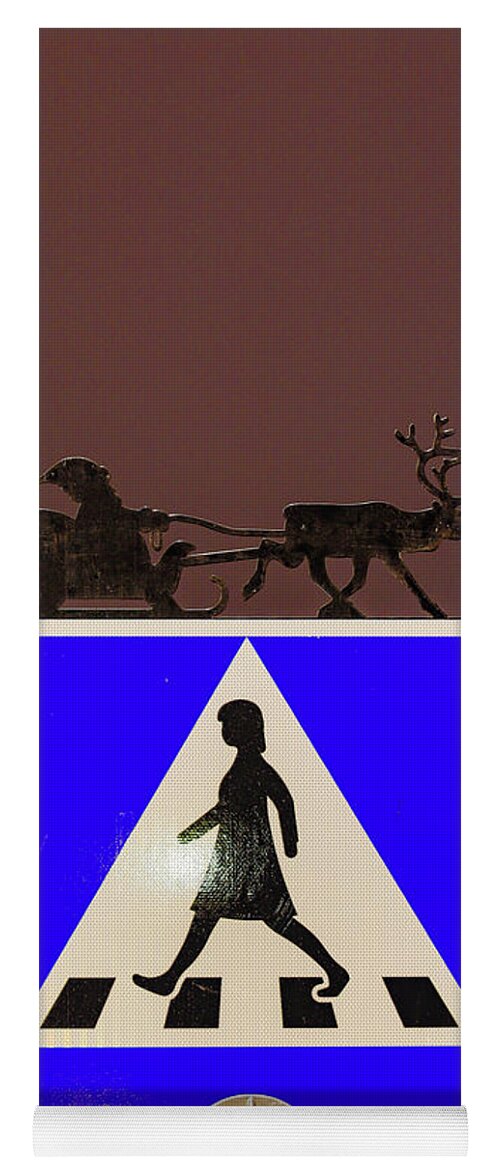Attention Yoga Mat featuring the photograph Santa is coming by Alexander Farnsworth