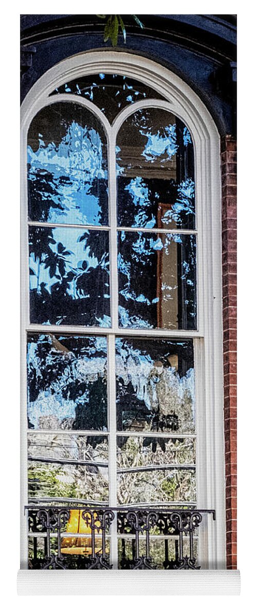 Marietta Georgia Yoga Mat featuring the photograph Savannah Window by Tom Singleton