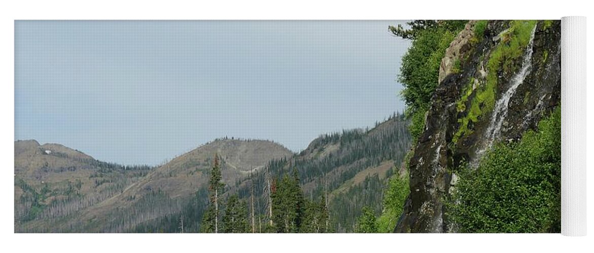 Asphalt Yoga Mat featuring the photograph Scenic Winding Road by On da Raks