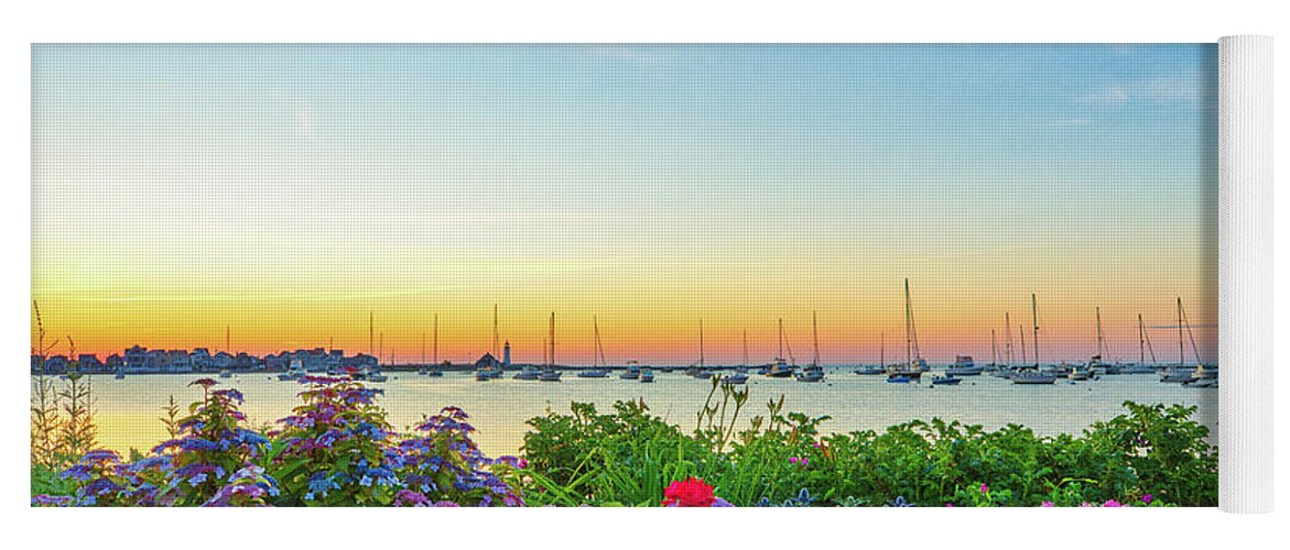 Scituate Harbor Yacht Club Yoga Mat featuring the photograph Scituate Harbor Yacht Club by Juergen Roth
